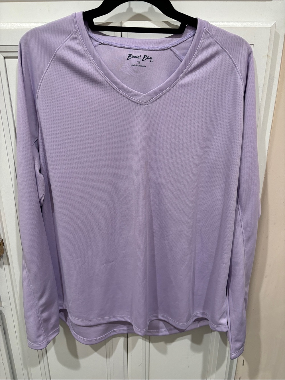 Bimini Bay Lavender V-Neck Long Sleeve Top